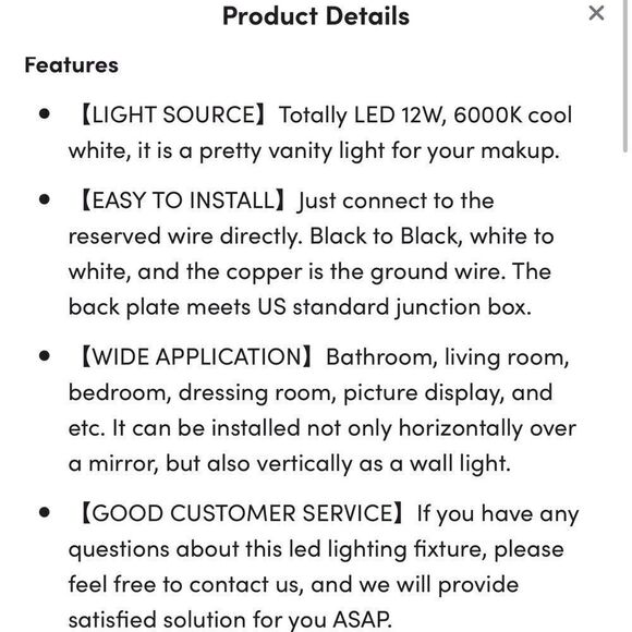 Bathroom Vanity Light  - Picture 5 of 8